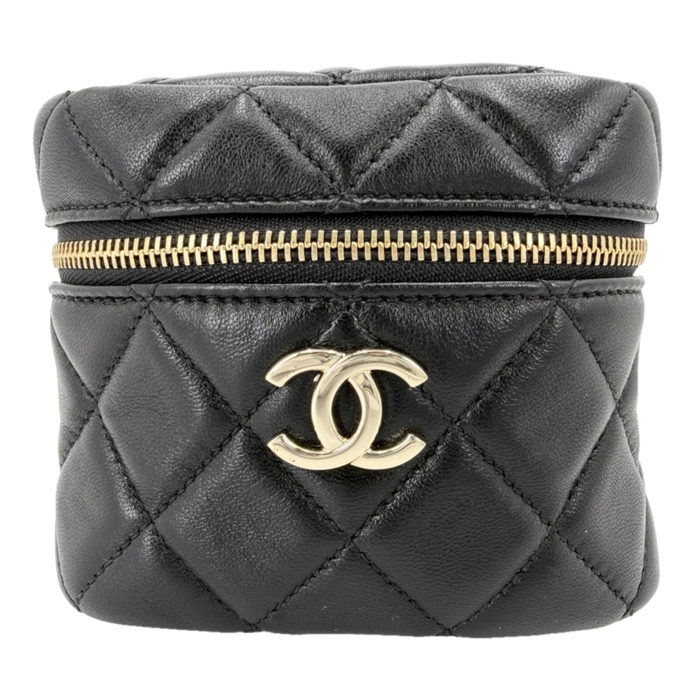 Chanel handbag for women, Matelassé mini bag/pouch, Coco mark, CHANEL lambski...